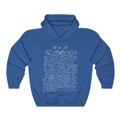 56 in '76 Signers of the Declaration of Independence Hoodie Hoodie Royal S 