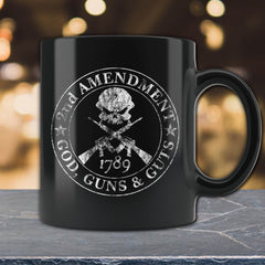 2nd Amendment - God, Guns & Guts Coffee Mug Drinkware God Guns Guts 