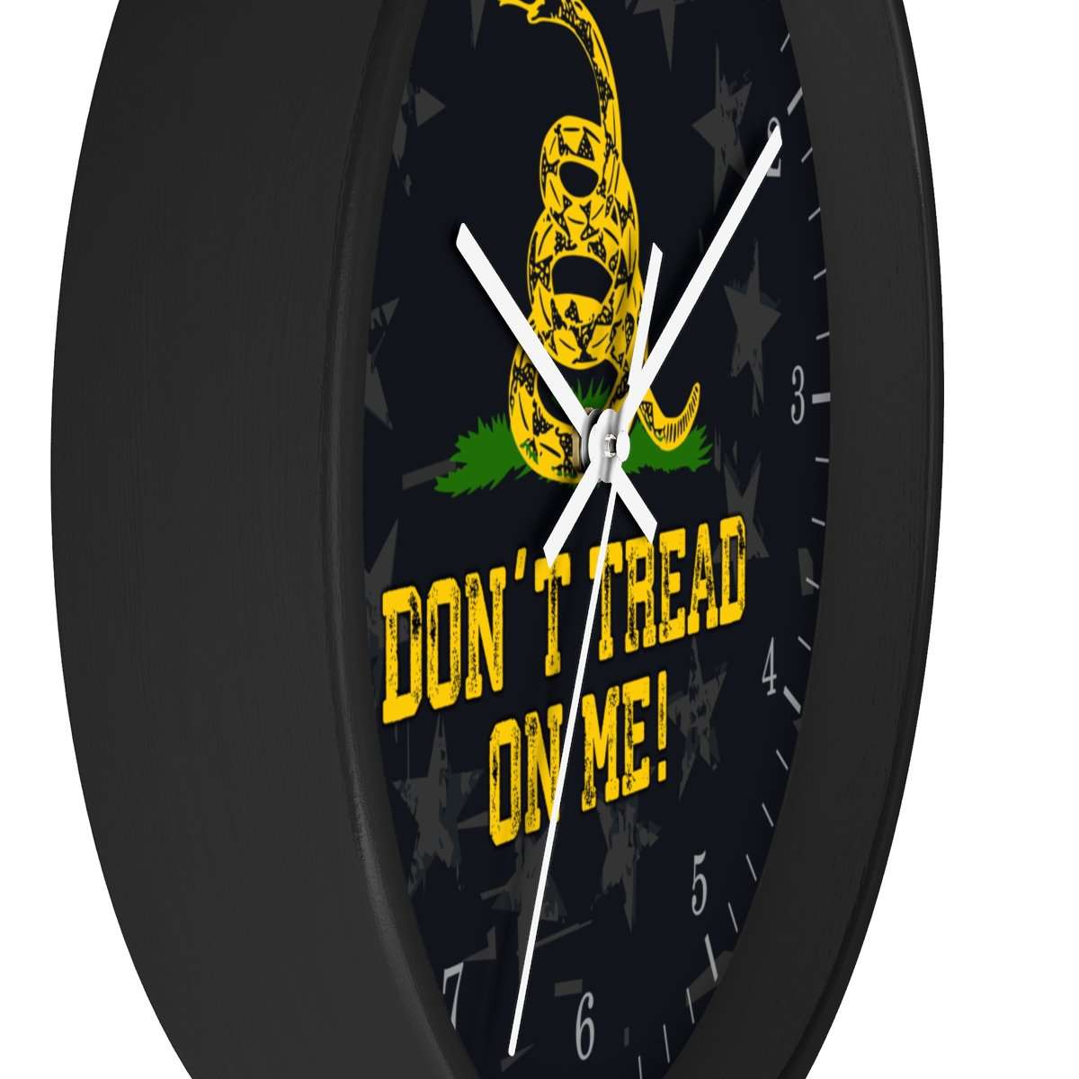 Don't Tread On Me Wooden Wall Clock Home Decor 