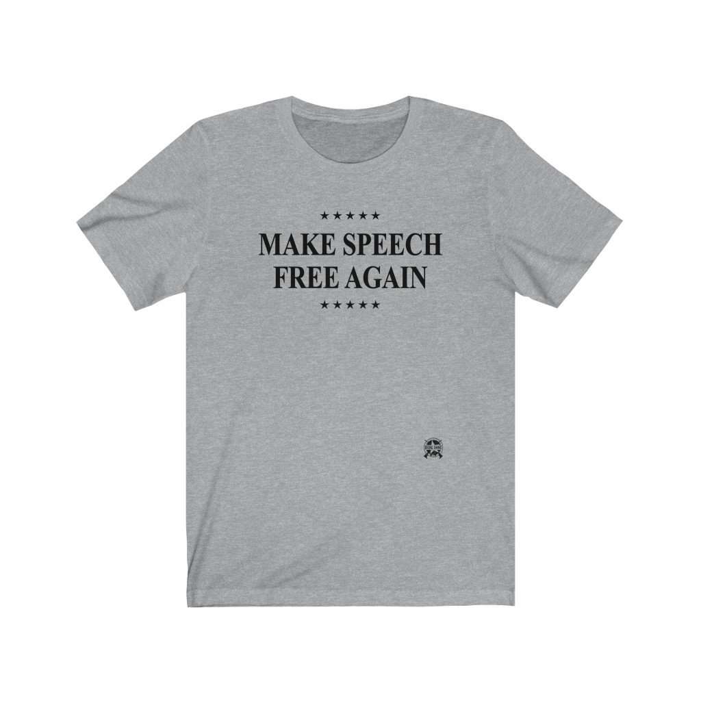 Make Speech Free Again Premium Jersey T-Shirt T-Shirt Athletic Heather XS 