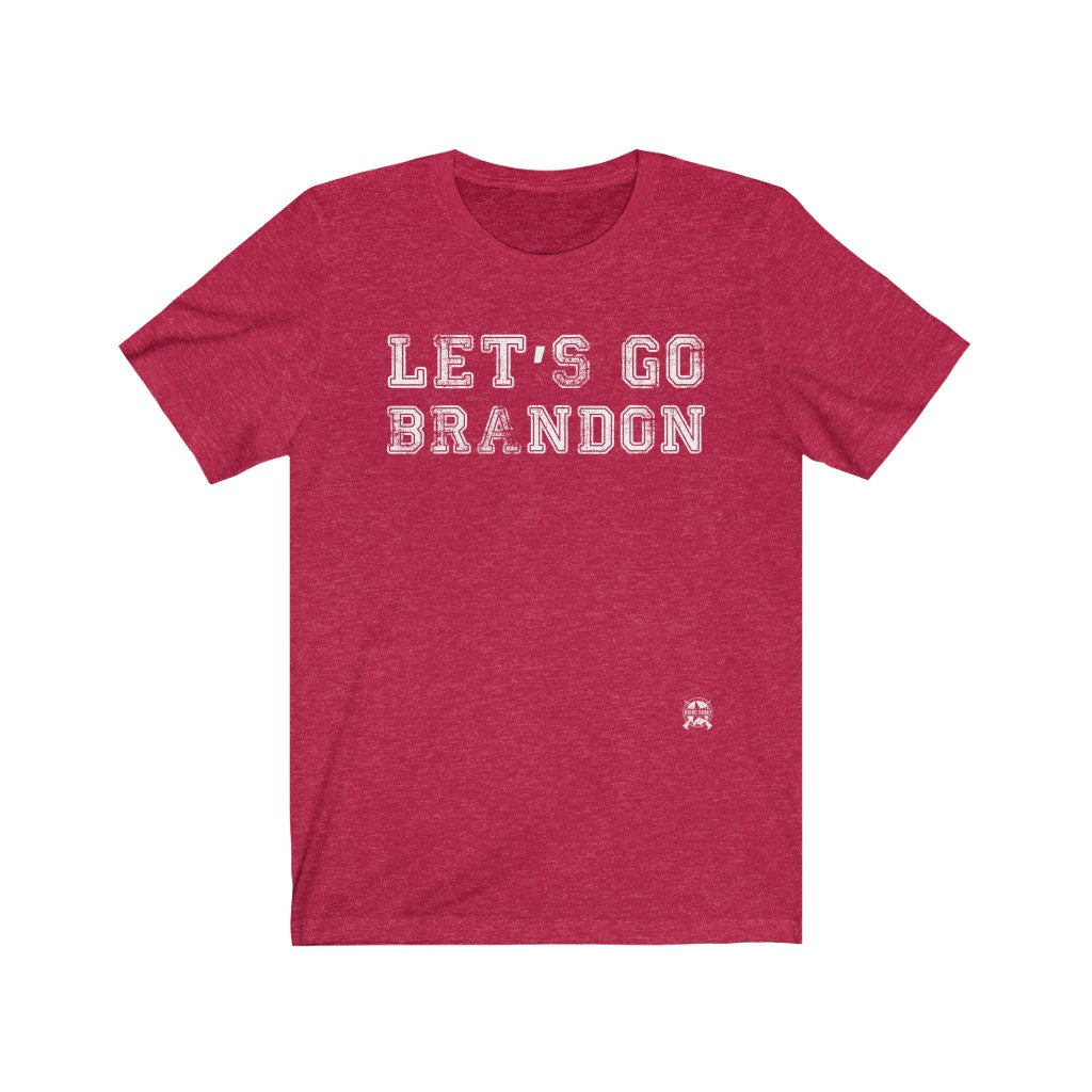 Let's Go Brandon T-Shirt Heather Red XS 