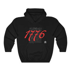 1776 Signers of the Declaration of Independence Signatures Hoodie Hoodie Black L 