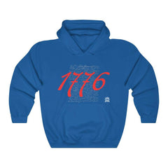 1776 Signers of the Declaration of Independence Signatures Hoodie Hoodie Royal S 