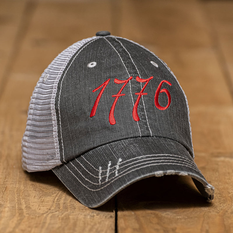 1776 Distressed Hat Hats Black 