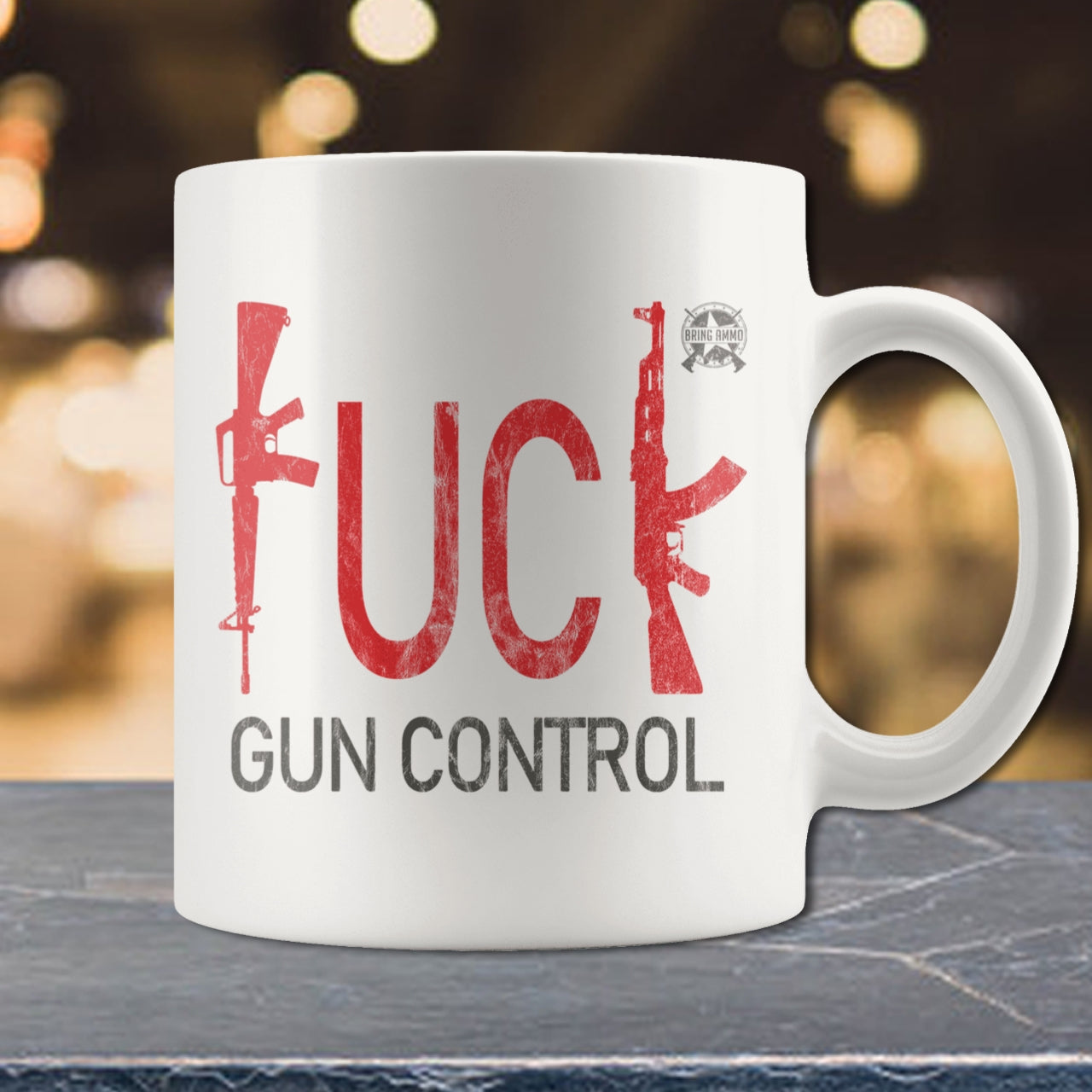 F -- K Gun Control Coffee Mug Drinkware F--K Gun Control 