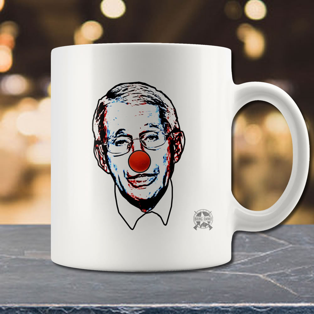 Fauci The Clown Coffee Mug Drinkware Fauci The Clown 