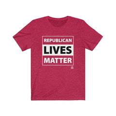 Republican Lives Matter Premium Jersey T-Shirt T-Shirt Heather Red XS 