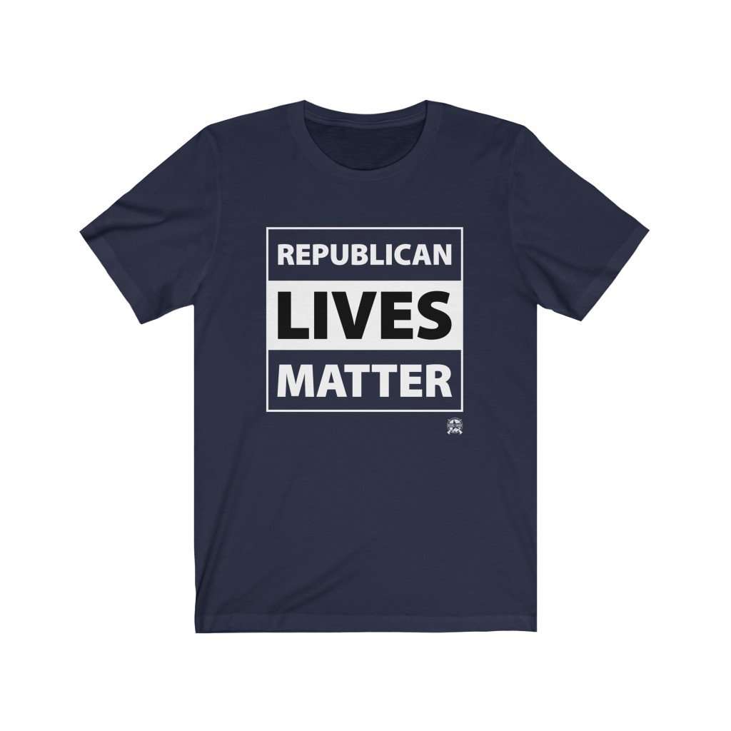 Republican Lives Matter Premium Jersey T-Shirt T-Shirt Navy XS 