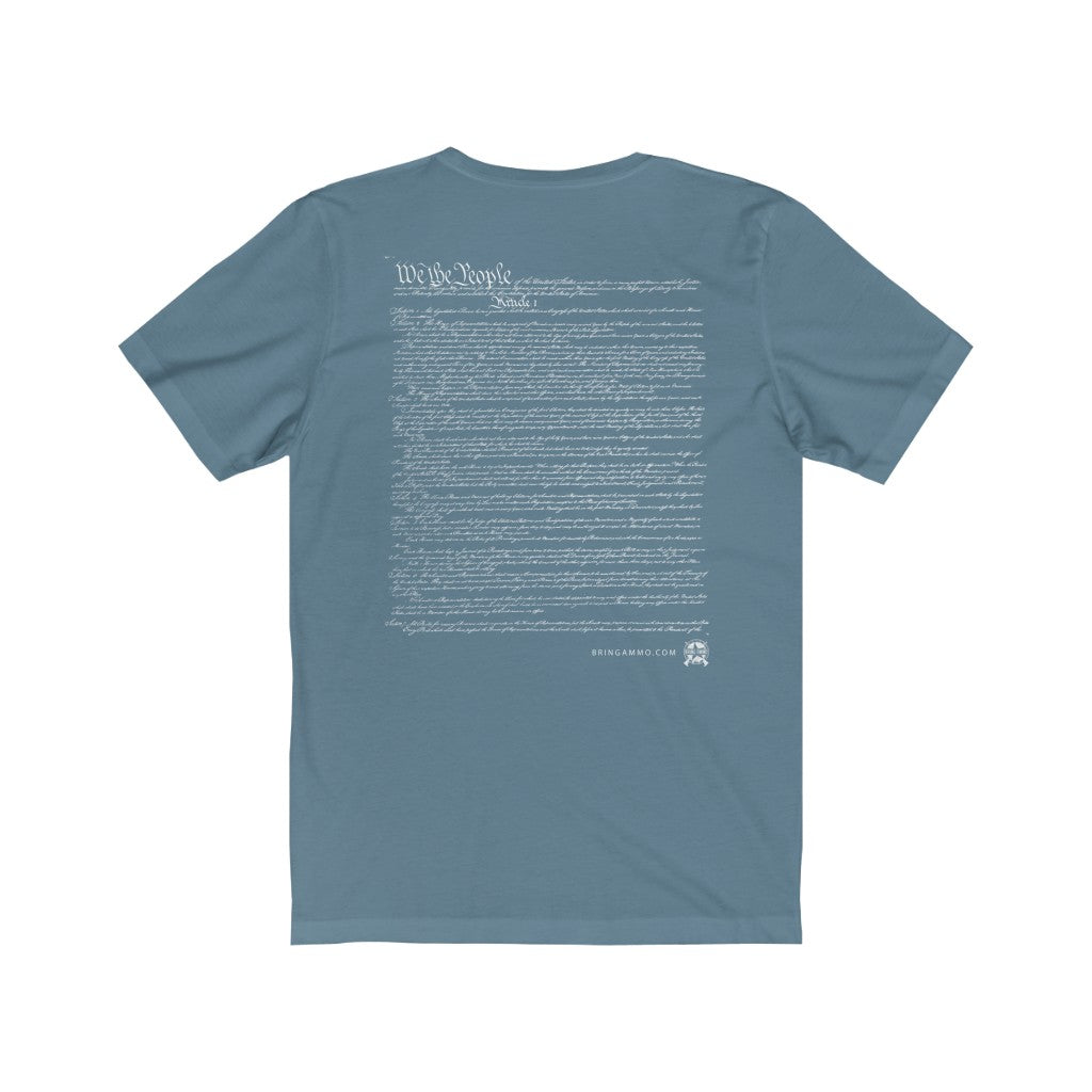 We The People US Constitution Double-Sided Premium T-Shirt T-Shirt 