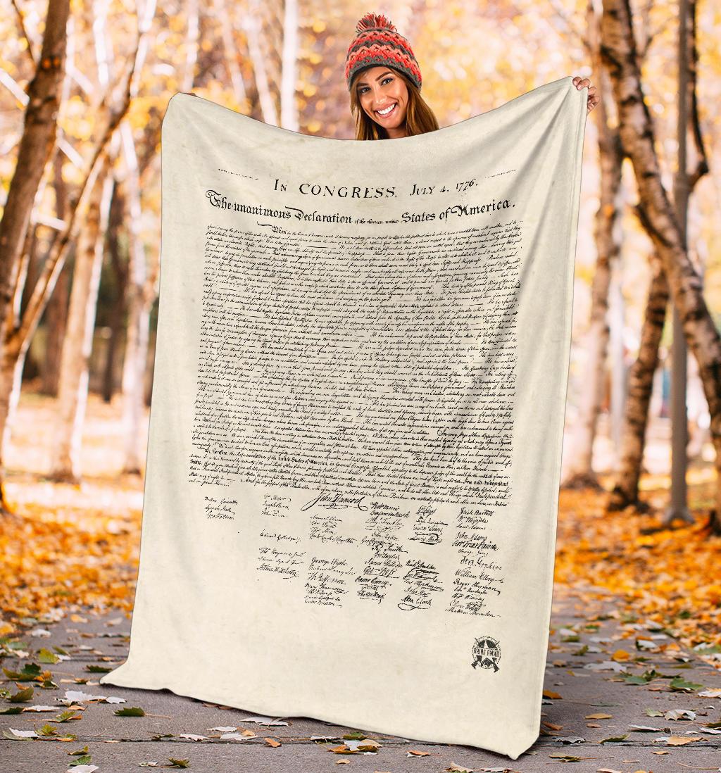 Declaration of Independence Premium Ultra Soft Micro Fleece Blanket Blankets 