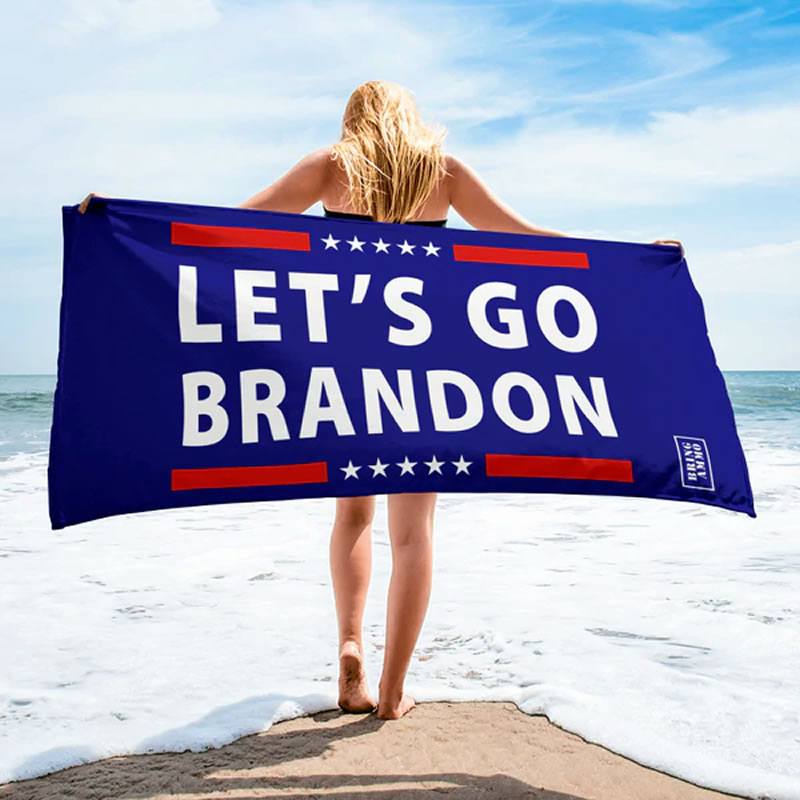 Let's Go Brandon Luxury Beach / Pool Towel Home Decor LARGE (30