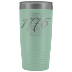 1776 Signers of the Declaration Stainless Etched Tumbler Tumblers Teal 