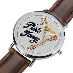 Photo Fanny - Retro WWII B-25 Airplane Pinup Nose Art Watch 
