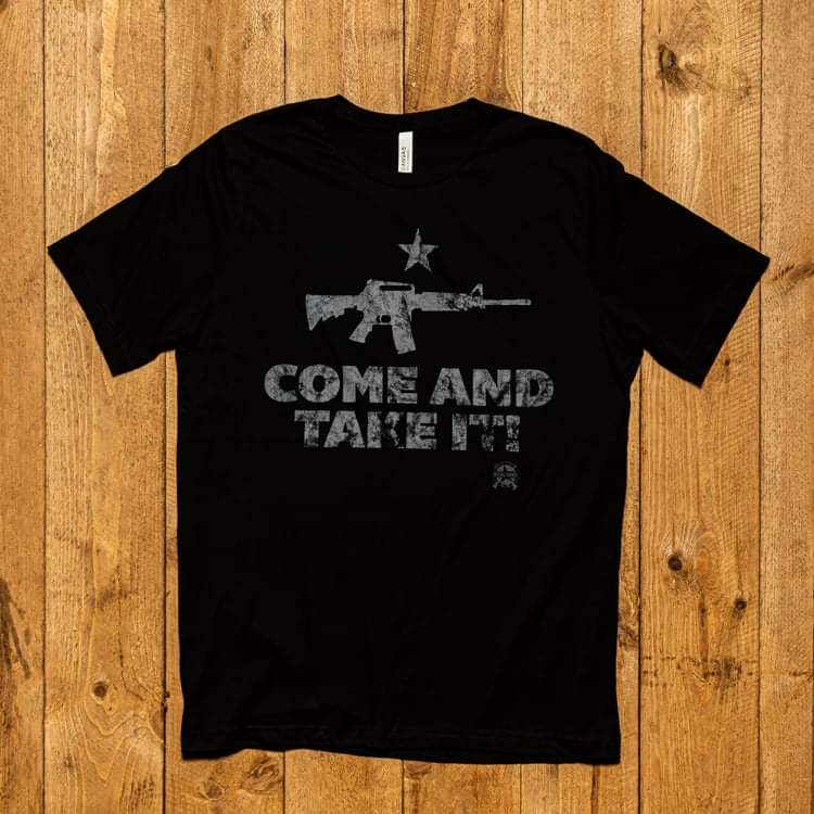 Come And Take It Distressed Style AR-15 Premium Jersey T-Shirt T-Shirt 