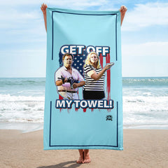 Get Off My Towel Parody Luxury Beach / Pool Towel Home Decor 